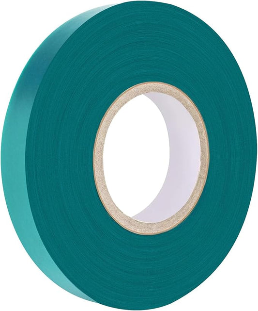 Stretch Tie Tape Roll, 1/2" 150ft Garden Tie Tape, Thick Sturdy Plant Ribbon Garden Green Vinyl Stake Gardening Tools for Indoor Outdoor Patio Plant Use