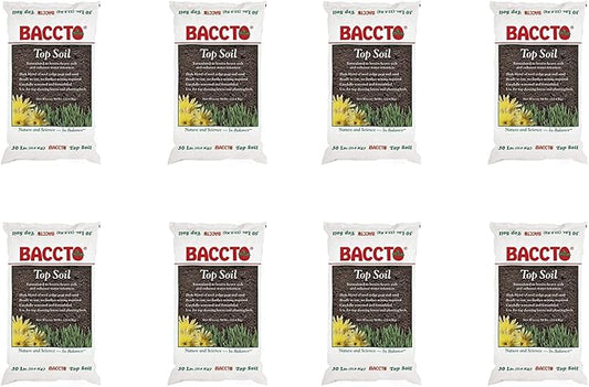 1550P Baccto Top Soil for Lawns, Gardens, and Raised Planting Beds with Reed Sedge, Peat, and Sand, 50 Pounds (8 Pack)