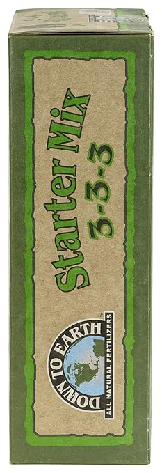 Down to Earth Organic All Natural Starter Fertilizer Mix 3-3-3, 5 lb