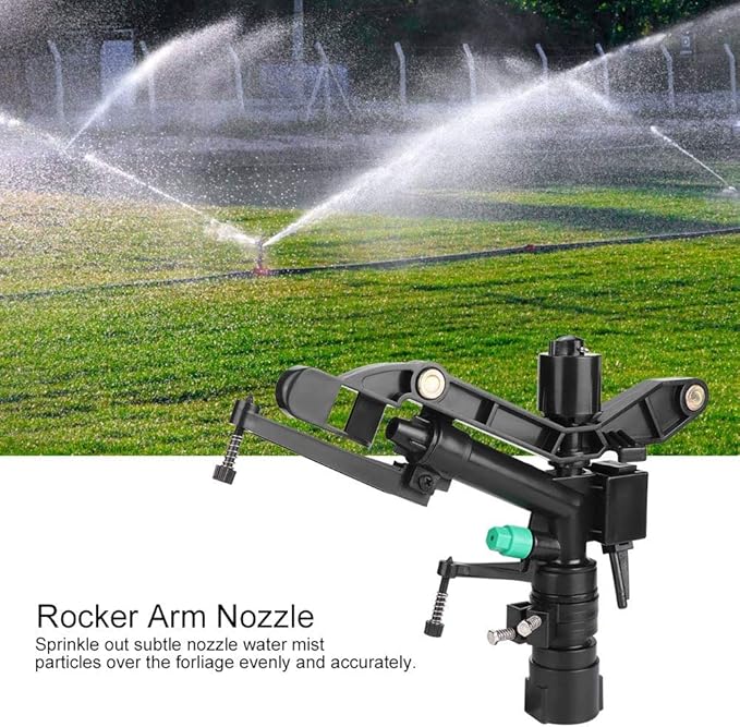 Sprinkler G1 Female Thread Rocker Arm Nozzle Rotating Rocker Nozzle Irrigation System Lawn Garden Roads Patio
