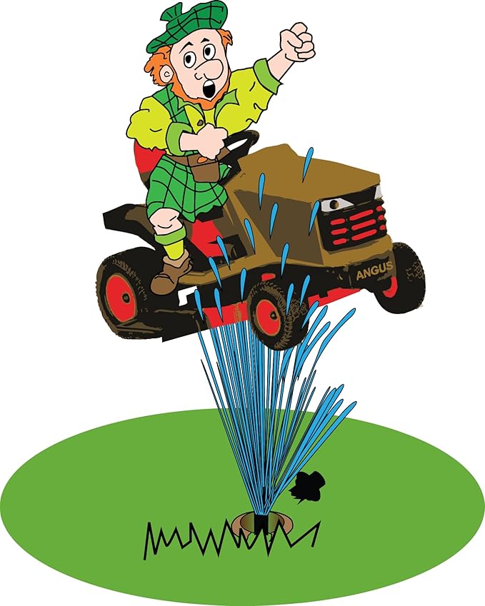 GRASSHOLE - Sprinkler Head Protection (10 Pieces) Lawn Sprinkler Guard, Plastic Donuts for Sprinkler Heads