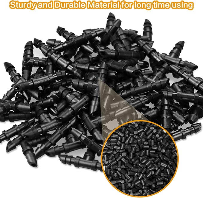 Gardrip Drip Irrigation End Plugs：1/4" Drip Line Goof Plugs Irrigation End Cap for 1/4 Inch Drip Hose Line Garden Watering System