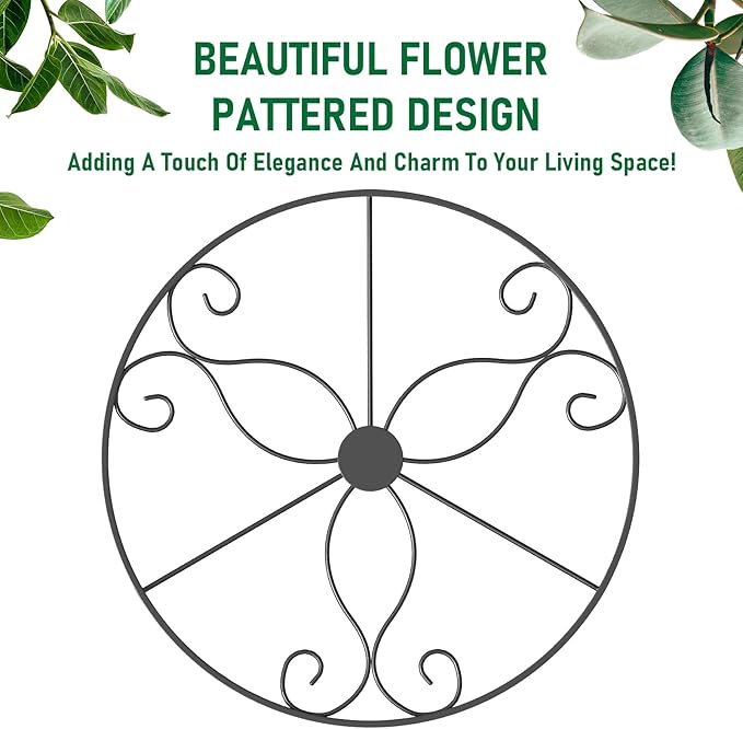 8-Pack Metal Hanging Planters for Indoor Plants - Heavy Duty Anti Rust 4 Hanging Plant Holder with 4 Bird Patterned Plant Hanger – Aesthetic Flower Pot Holder for an Instant Indoor and Outdoor Decor