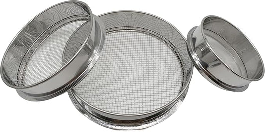 Vonoso 3 PCS Soil Sifter-Sieve for Sand Rocks Dirt Compost