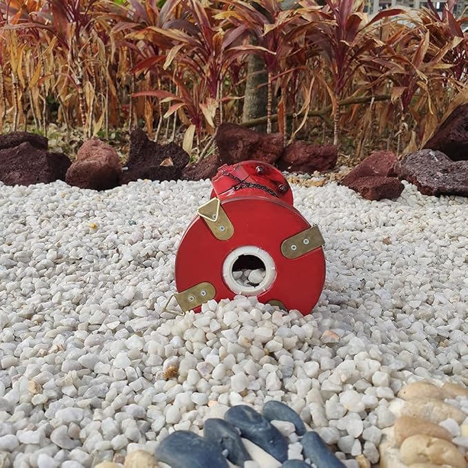 Fire Hydrant for Dogs to Pee On-16 Inches Red Puppy Pee Post Training Tool Resin Yard Garden Indoor Outdoor Statue