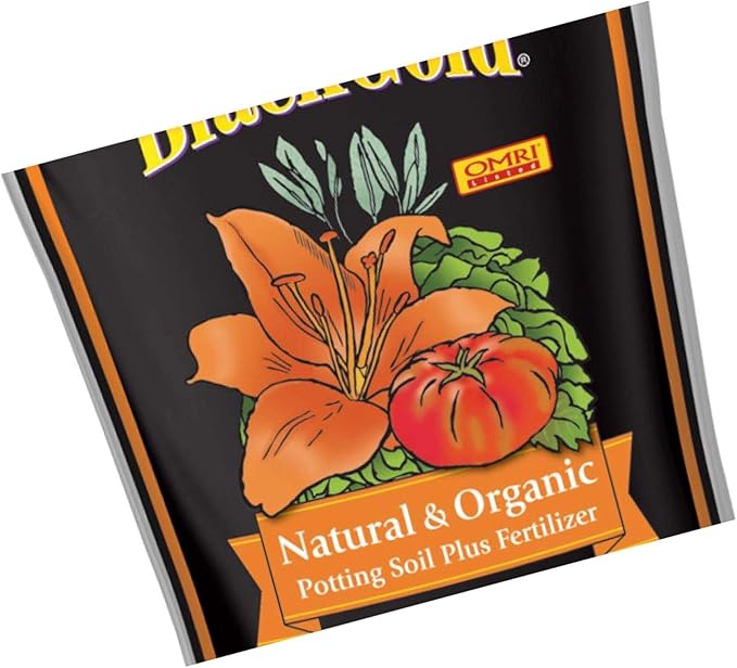 Sun Gro SUGRBG2 13020402 Black Gold Natural and Organic Soil, 2 Cubic Feet, Brown