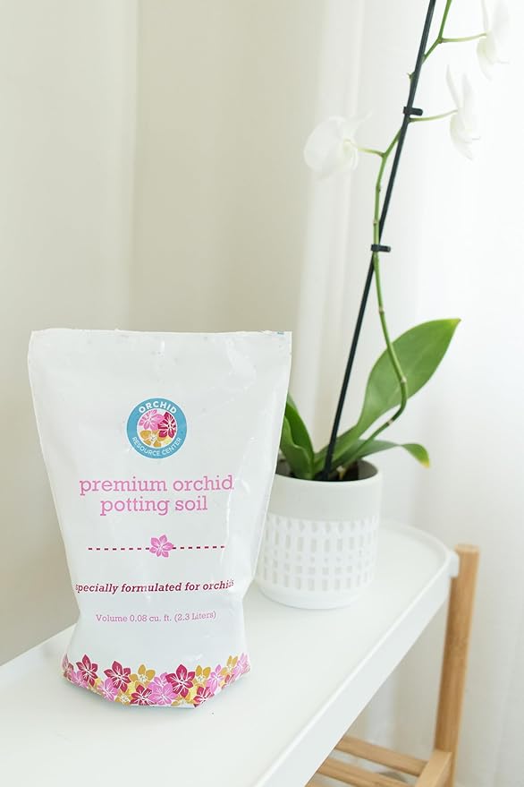 Orchid Soil Mix - Premium Potting Blend - Fast Draining, Non-Toxic, Nutrient-Rich, Sustainable - Ideal for Repotting Indoor Orchids - USA-Made - 1 Bag