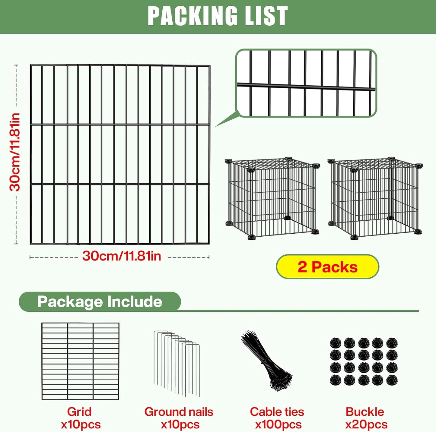 2 Packs Plant Protectors from Animals, Metal Mesh Wire Cloche Plant Cages for Outdoor Plants,Sturdy Metal Cage Garden Protection for Your Plants and Seedlings to Keep Animals Out