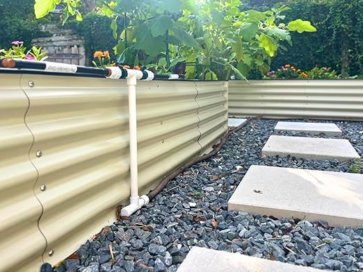 Garden Grid Connection Manifold | 15" Height | Connect Neighboring Garden Grids or Just 1 and/or Daisy-Chain from Manifold to Manifold with Garden Hoses to Connect Many Garden Grids