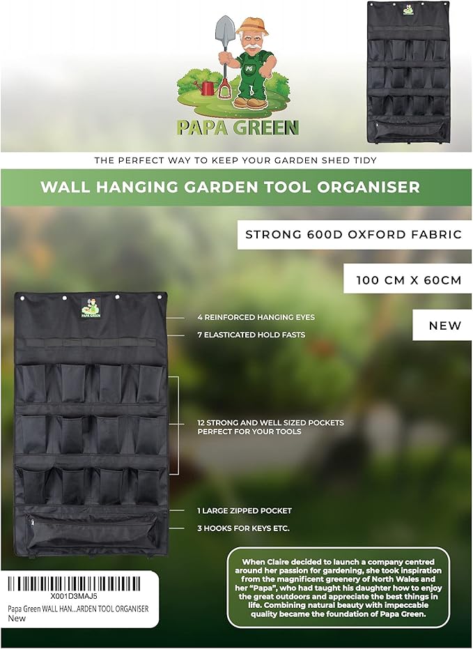 Original Garden Tool Holder Great Garden Gadgets and Garden Tools Organizer This Garden Tool Caddy Made in Strong 600d Oxford Material is a Perfect Gardening Tool Organizer.