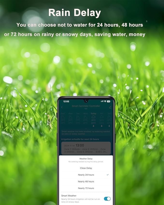Haozee WiFi Smart Sprinkler Controller,16-Zone Smart Irrigation Controller,Support 2.4G & 5G,App Enabled Automated Water Scheduling, Alexa Compatible