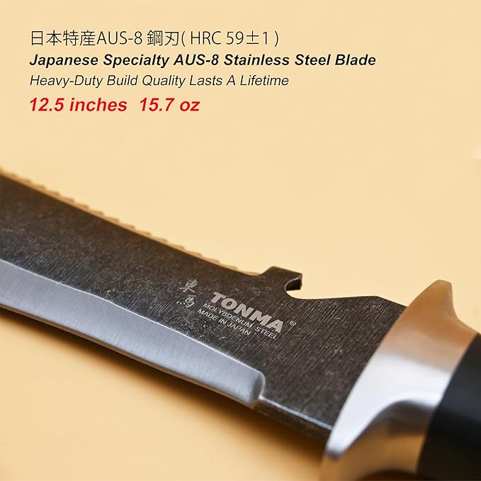 Hori Hori Garden Knife [Made in Japan] Heavy Duty Stainless Steel Japanese Hori Knife with Sheath Garden Tools for Weeding, Digging, Cutting, Pruning