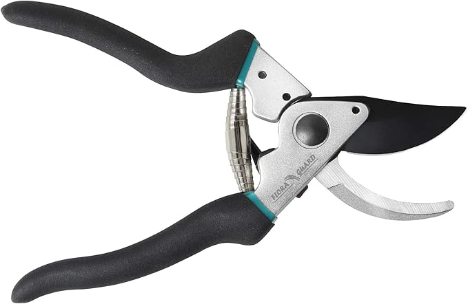 Flora Guard Pruning Shears 8.6" Bypass Garden Shears, Professional Ultra Sharp Sk5 Steel Garden Clippers, Heavy Duty Durable Ergonomic handle Plant Cutting Scissors Tools, Yard Hedge Branch Trimmer