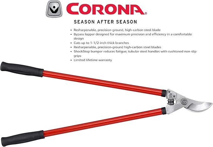 Corona SL 3310 Bypass Lopper, 24" Steel Handles, 1-1/2" Cut