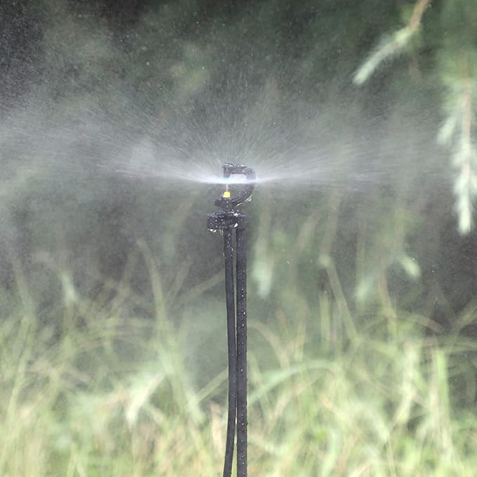 Haofy G Type Refraction Micro Nozzles, 10Pcs Rotating Watering Sprinkler Irrigation Equipment, for Public Green Space, Garden Gardening, Home Gardening and Agricultural Irrigation