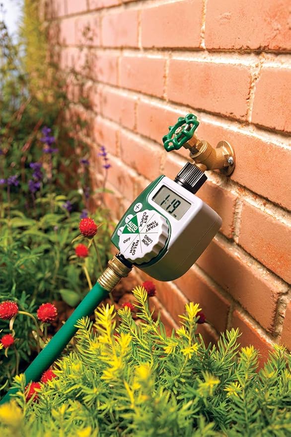 Orbit 61014 Garden Box Drip Irrigation Drip Watering Kit with 1-Outlet Digital Hose Faucet Sprinkler Timer