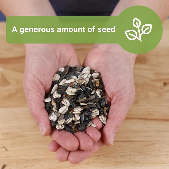 Sow Right Seeds - Bulk Mixed Sunflower Seeds for Planting - 2 Ounce, 1700 Seeds - Non-GMO Heirloom Jumbo Pack with Instructions - Great Wedding/Party Favor - Grow Loads of Bright and Giant Sunflowers