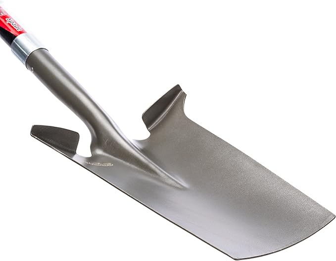Radius Garden 25111 Pro-Lite Ergonomic Carbon Steel Spade, Red