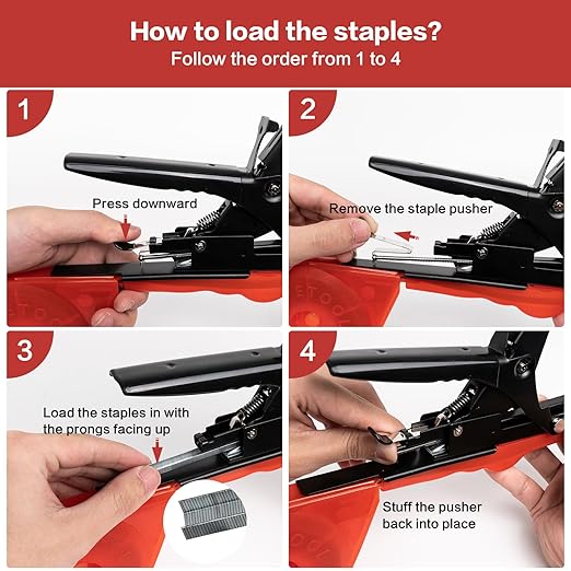 Plant Tying Machine, Vine Tying Tool, Plant Tape Gun with 21 Rolls Tape, Spare Blades and 10000 PCS Staples, Gardening Tape Tool for Climbing Plants,Grapes and Vegetables Flowers