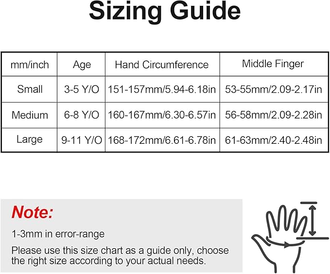 6 Pairs Kids Gardening Gloves Yard Work Gloves Children Soft Safety Rubber Coated Gloves for Toddlers Youth Girls Boys Children (Small (Age 3-5))