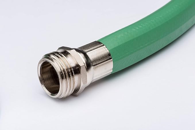 Rain Bird PGH50 Premium Heavy-Duty Garden Hose, 100% EDPM Rubber, Hexagonal, 5/8" Inside Diameter x 50’ Long, Green