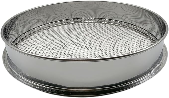 Soil Sieve for Garen -12 inches Soil Sifter for Rocks Compost-Sifting pan (3/8”Mesh Screen)