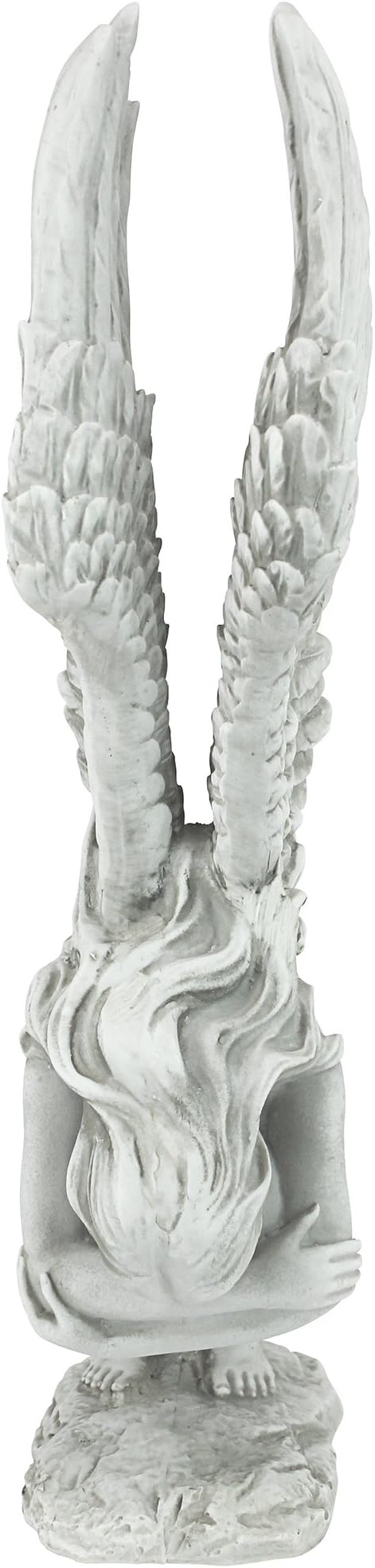 Design Toscano NG33765 Remembrance and Redemption Angel Religious Garden Statue, Medium 15 Inch, Ivory