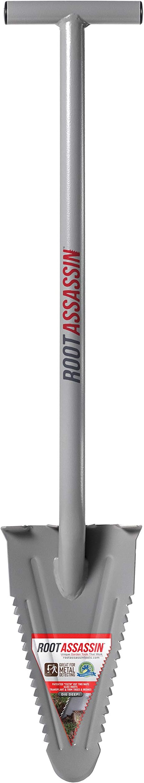ROOT ASSASSIN 35" T-Handle Metal Detecting Shovel with Blade Cover