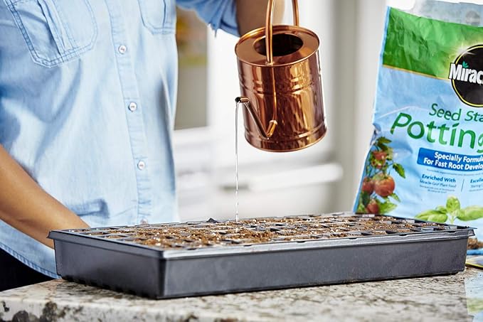 Miracle-Gro Seed Starting Potting Mix, 8 Quarts (Pack of 2), For Use in Containers