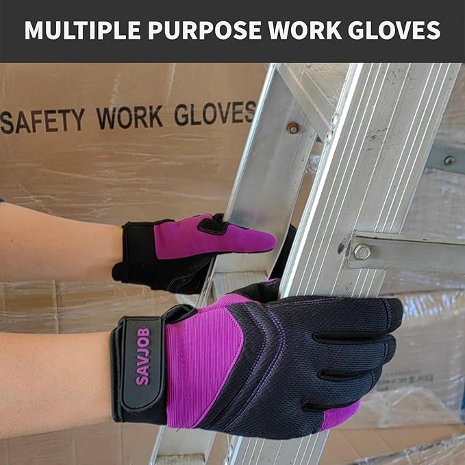 Thorn Proof&Puncture Resistant Gardening Gloves with Grip,Garden Gloves for Women, Leather Work Gloves,Gifts