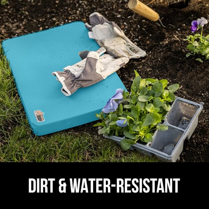 Gorilla Grip Extra Thick Kneeling Pad, Supportive Soft Foam Cushioning for Knee, Water Resistant Construction for Gardening, Bathing Baby, Workout Supplies, Lightweight, Garden Work Gifts