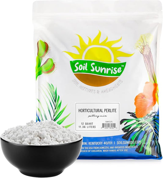 Horticultural Perlite Soil Additive (12 Quarts); for Enhanced Potting Mix Drainage and Growth