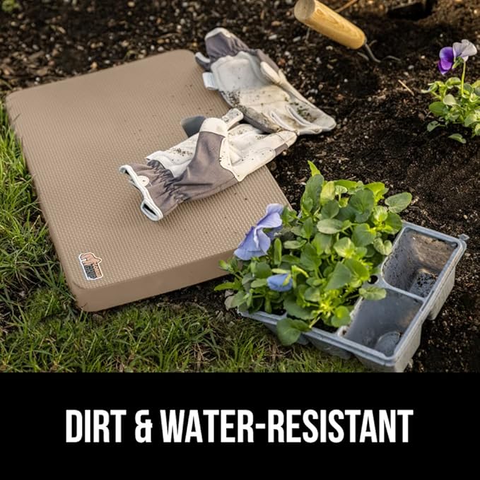 Gorilla Grip Extra Thick Kneeling Pad, Supportive Soft Foam Cushioning for Knee, Water Resistant Construction for Gardening, Bathing Baby, Workout Supplies, Lightweight, Garden Work Gifts