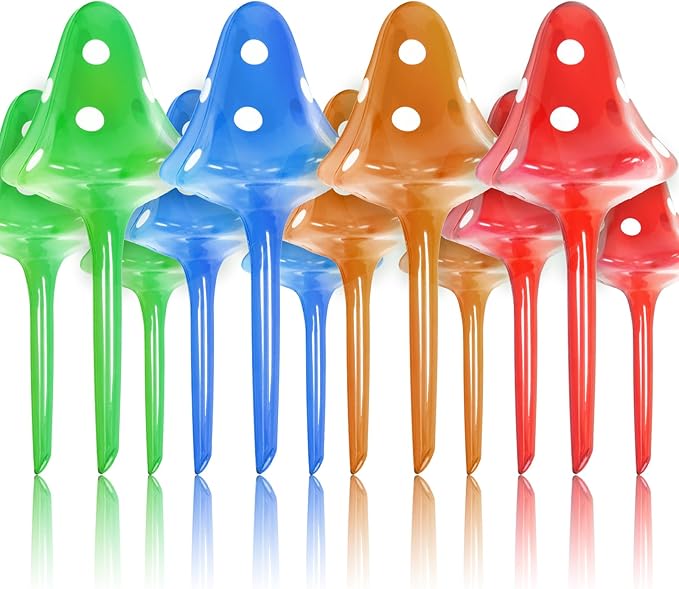 Plant Self Watering Globes Bulbs Planter Insert Automatic Plastic Watering Devices Plant Waterer Spikes for Indoor Outdoor,Self Irrigation System Lasts for 3-4 Weeks