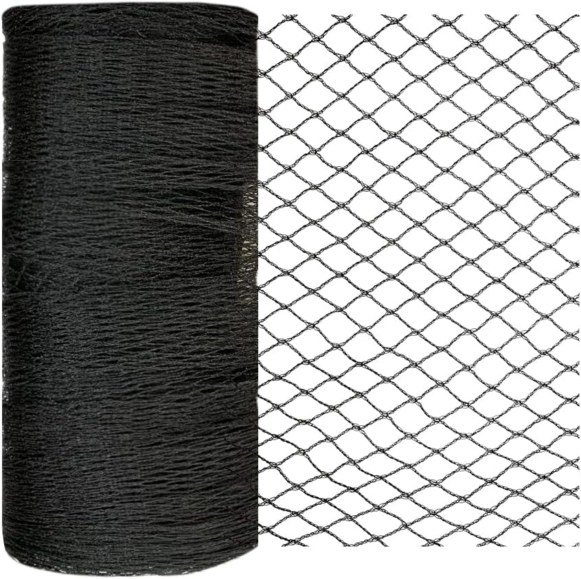 Bird Netting 7.5x65 Ft, 1/2In Mesh Heavy Duty Garden Netting Pest Barrier for Plants, Fruit Trees, Vegetables, Extra Strong Woven Mesh Netting, Animal Fencing Against Birds, Deer, Poultry