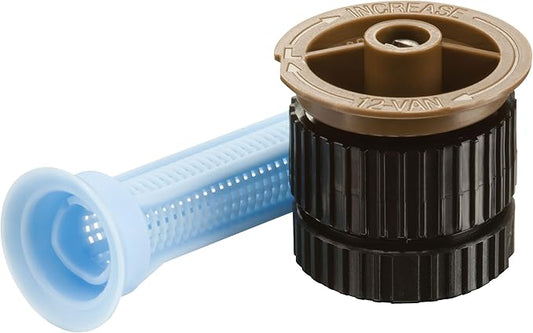 Rain Bird 12AP Adjustable Pattern Spray Nozzle, Adjustable 0° - 360° Pattern, 9' - 12' Spray Distance