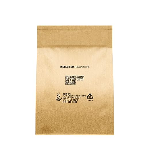 Pure Original Ingredients Calcium Sulfate (4 oz) Baking, Water Treatment & Gardening