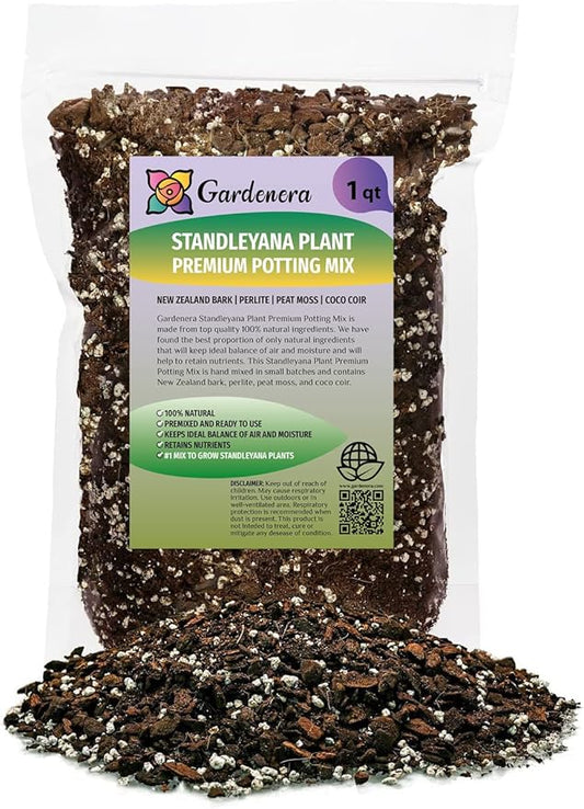 Premium Monstera Standleyana Potting Mix - Expertly Crafted for Healthy Growth - 1 Quart