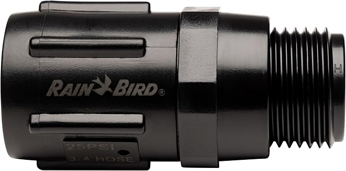 Rain Bird HT07525PSI Drip Irrigation 25 PSI Pressure Regulator, 3/4" Female Hose Thread x 3/4" Male Hose Thread