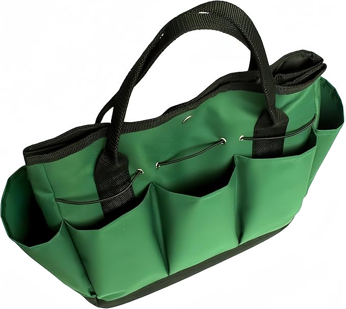 Gardening Tote Bag Garden Tool Bag Garden Tote Home Organizer Gardening Tool Kit Holder Oxford Bag Gardening Tools Organizer Tote Lawn Yard Bag with 8 Pockets