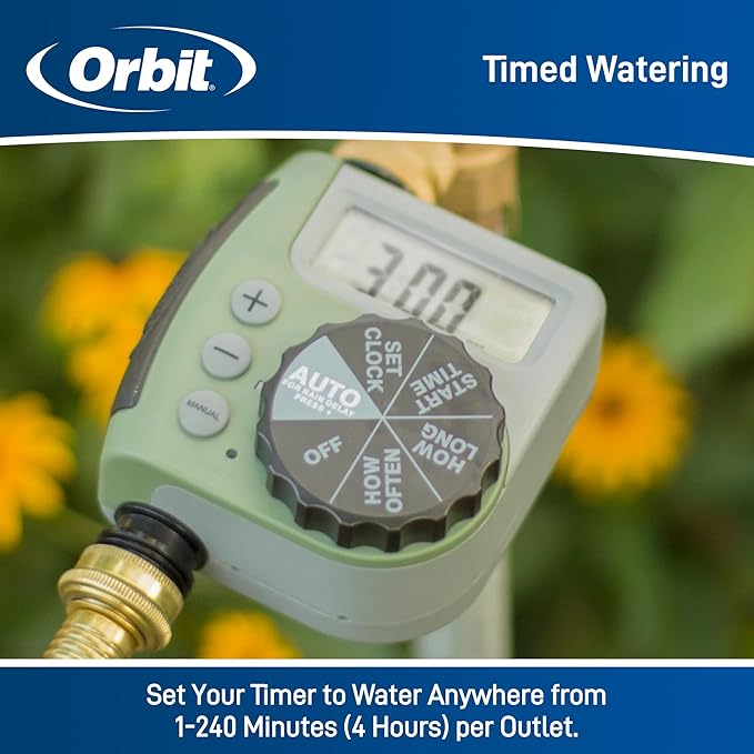 Orbit 62056 One Outlet Single-Dial Hose Faucet Timer (Pack of 10)