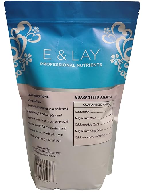 E & LAY PROFESSIONAL NUTRIENTS Dolomite Lime Powder (1LB)