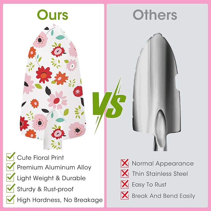 Gardening Gifts for Women, MQJIAZHI Gardening Tools for Women, Garden Tool Set, Floral Gardening Hand Tools with Garden Tools Bag, Heavy Duty Gardening Kit Women Gifts for Mom, Girlfriend (Pink)