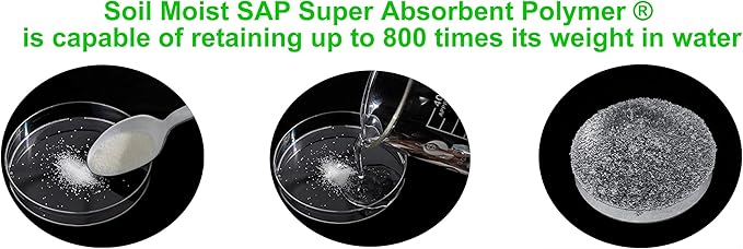 Small Granular Water Crystal for Grow Firm and Smooth Lawn and Keep Garden Plants Thriving (1 Pound)