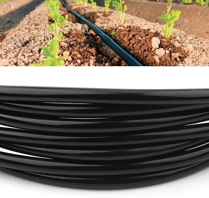 20M PVC Watering Tubing Hose Pipe 4/7mm DIY Micro Drip Irrigation System for Home Garden Yard Lawn Landscape Patio Plants Flowers Water Supply Pipe