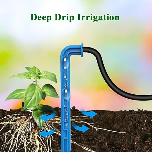 Expansion Irrigation Kit for Solar Irrigation System, Automatic Drip Irrigation System Accessories with 10-Meter Irrigation Hose,10 Irrigation Drippers,10 Tees and Filter for Garden Irrigation