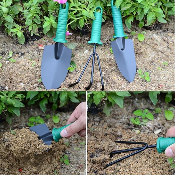 Garden Tool Sets, Gardening Gifts 10 Pieces Plant Hand Tool Sets for Women & Men Gardener
