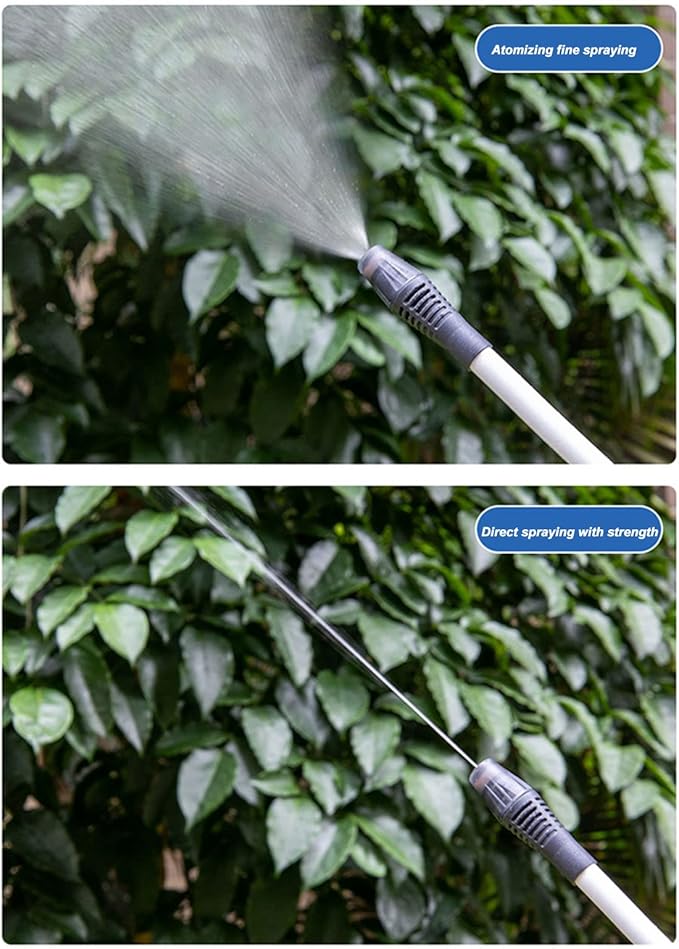 Electric Sprayer, 500mAh Battery Powered Garden Sprayer, Bendable Adjustable Nozzle Garden Sprayer, Comfort Handle with 6.6ft Tube, Automatic Handheld Gardening Tools for Watering