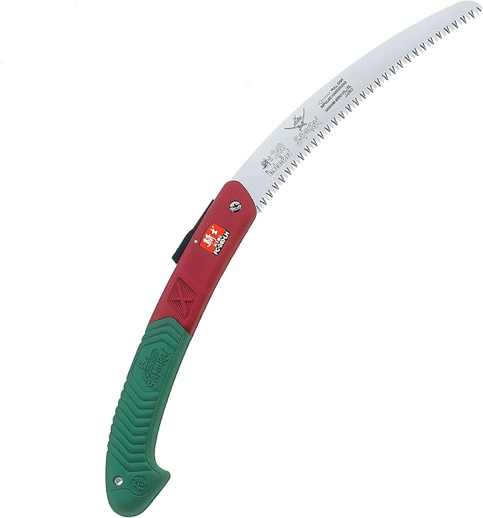 Samurai KISI FC-240-LH / 9 1/2" (24cm) Folding Curved Blade Saw Made in Japan