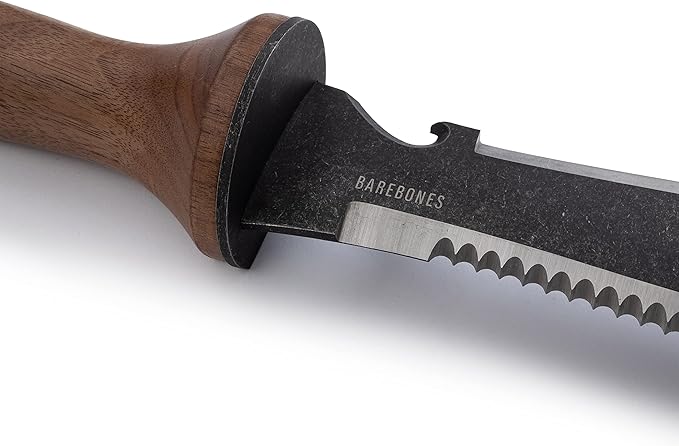 Barebones Hori Hori Ultimate - Garden Knife with Double-Edged Tempered Steel Blade, Walnut Handle, Ambidextrous Use, Japanese Knife Garden Tool for Weeding and Gardening (Tool Only)